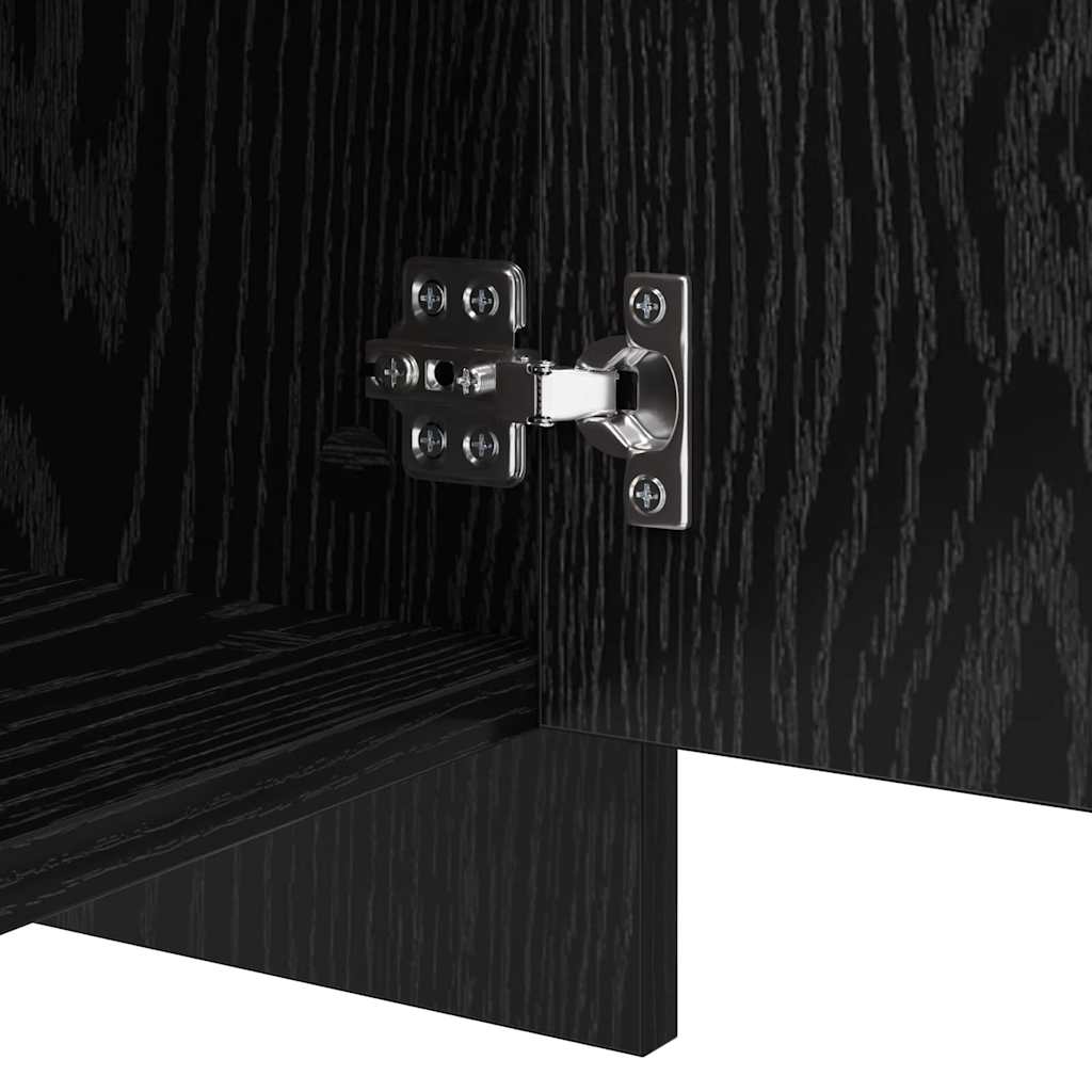 Serviesskap Svart Eik 70 x 41 x 75 cm Konstruert tre