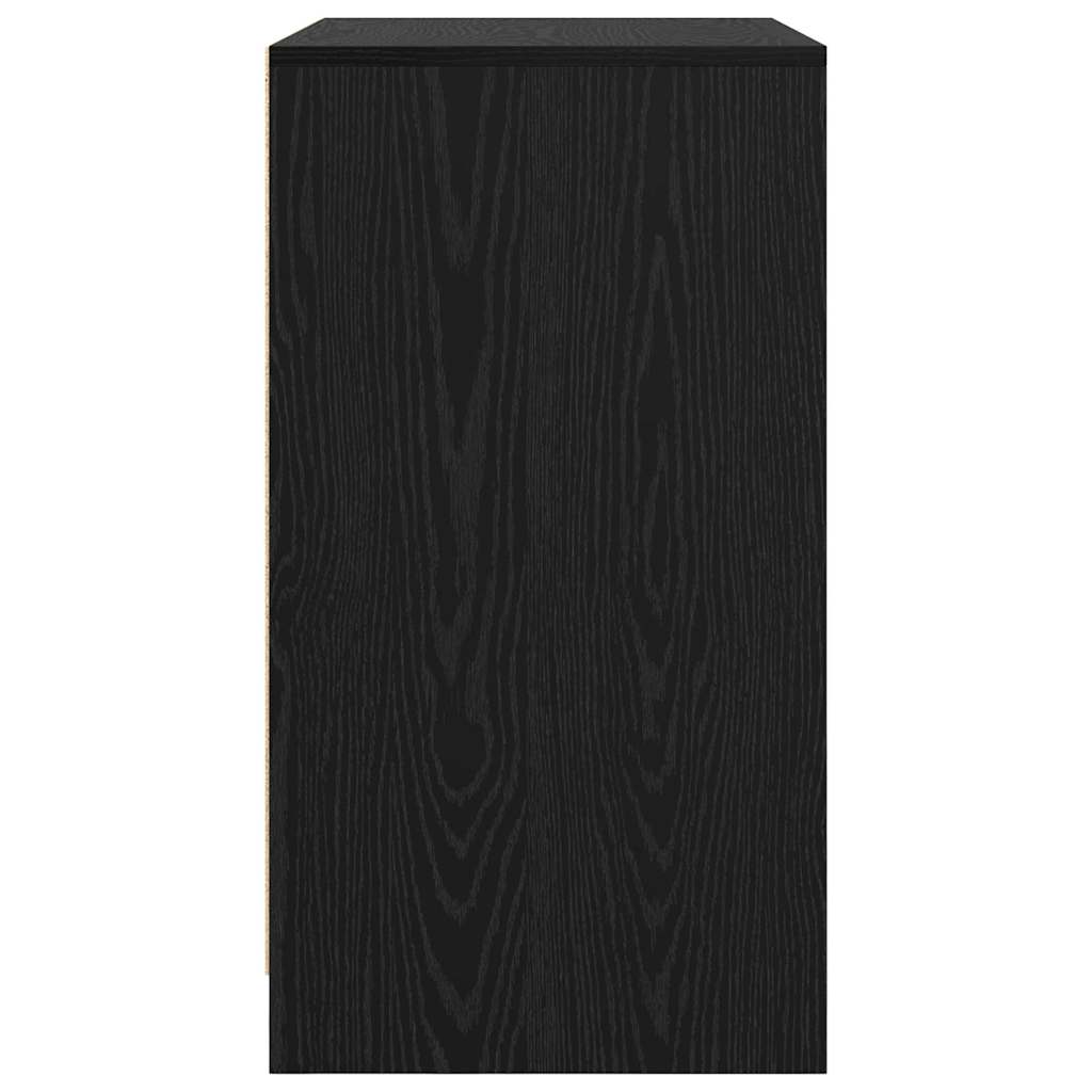 Serviesskap Svart Eik 70 x 41 x 75 cm Konstruert tre