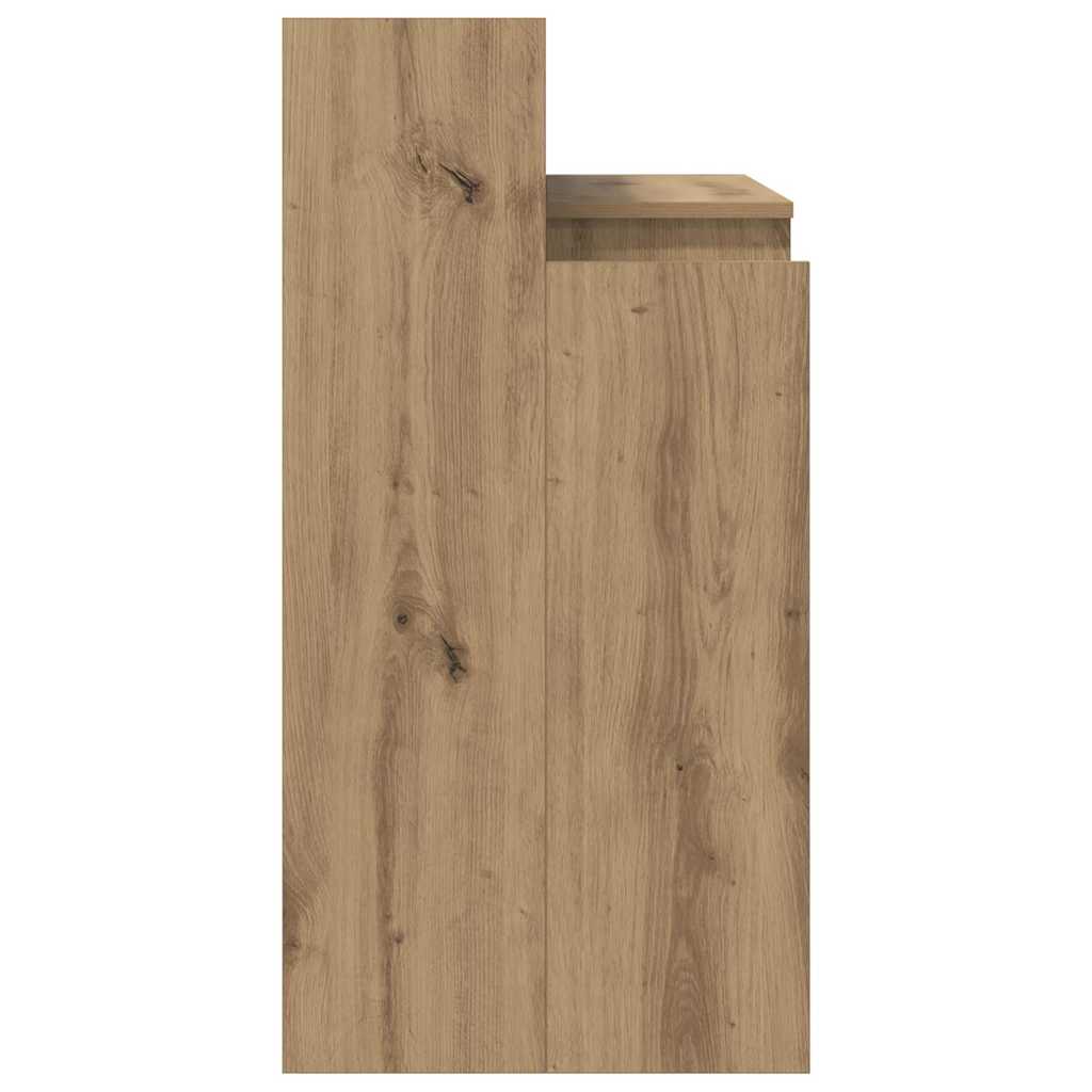 Skrivebord med hylle Artisan Eik 97 x 45 x 90 cm Konstruert tre
