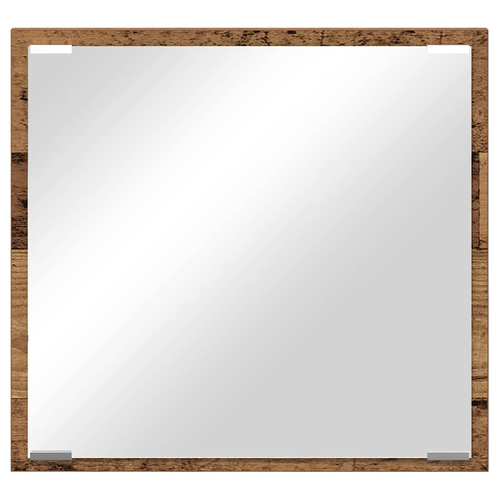 LED Badevindu Gamle tre 40 x 37 x 8.5 cm Konstruert tre