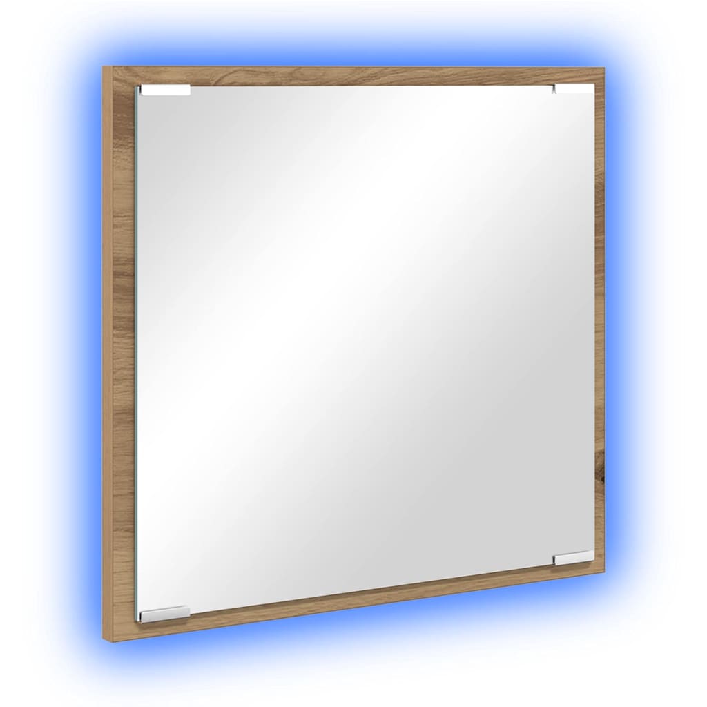 LED Badevindu Artisan Eik 40 x 37 x 8.5 cm Konstruert tre