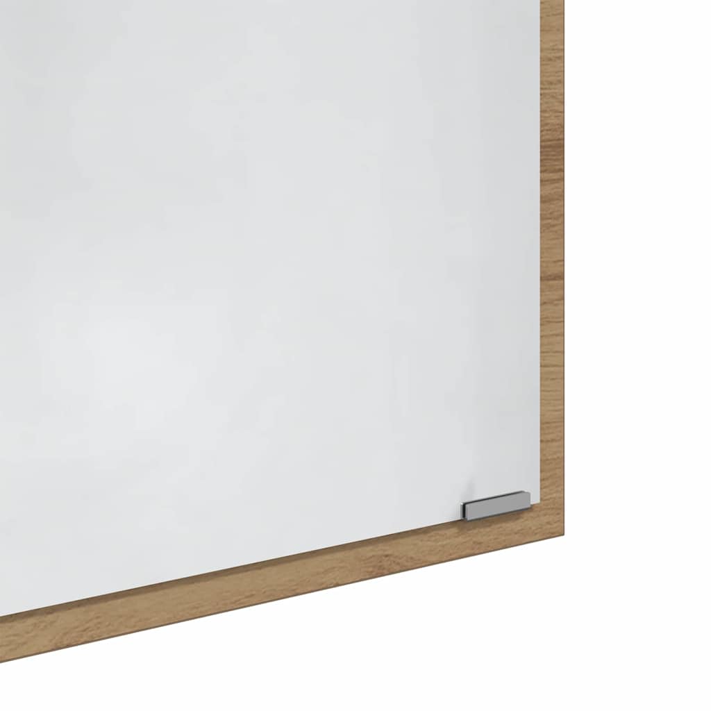 Speil Veggmontert Artisan Eik 90 x 8,5 x 37 cm Konstruert tre