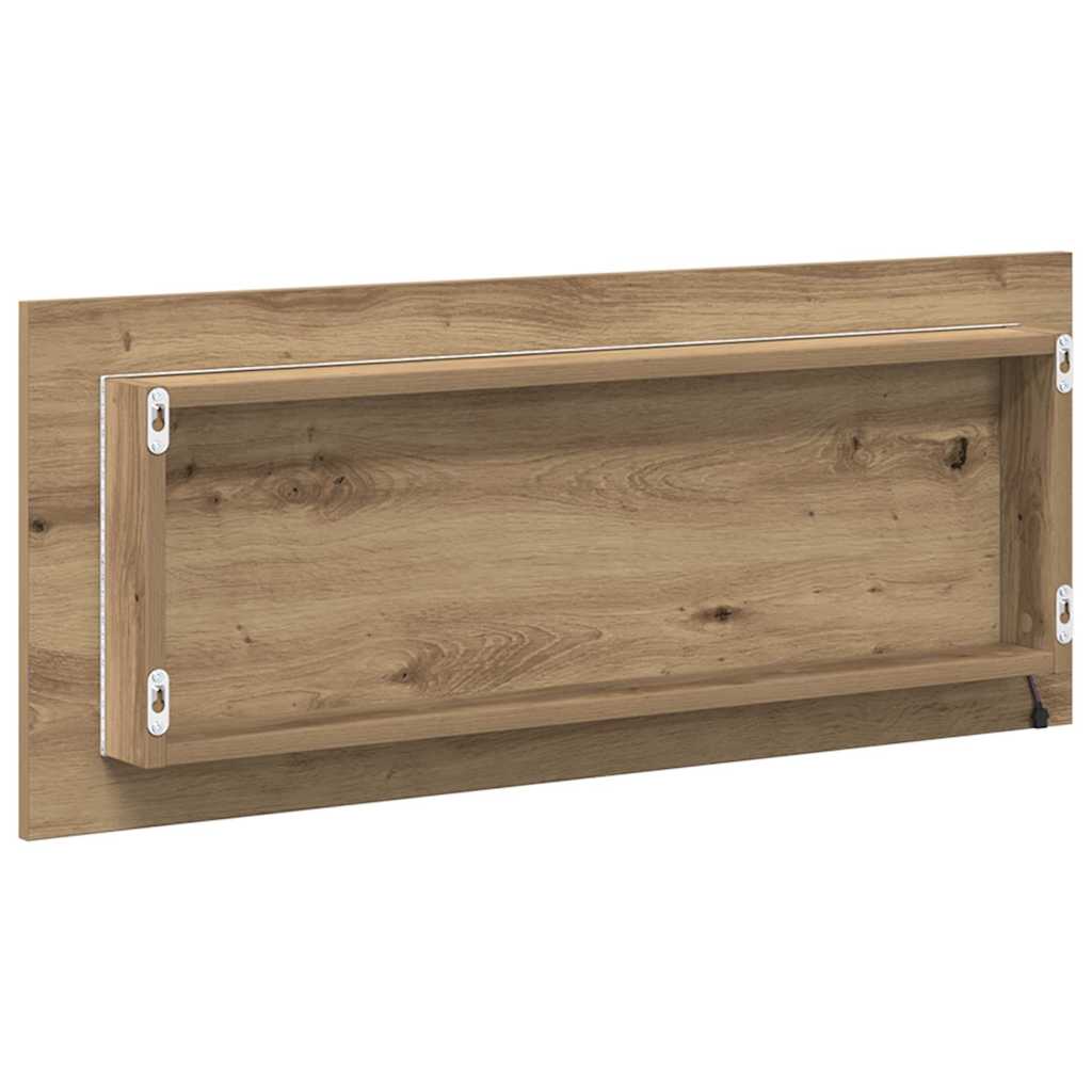 Speil Veggmontert Artisan Eik 90 x 8,5 x 37 cm Konstruert tre