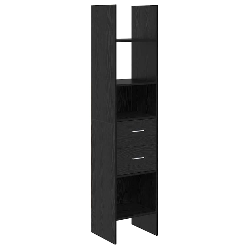 Bokskap Svart eik 40 x 35 x 180 cm Konstruert tre