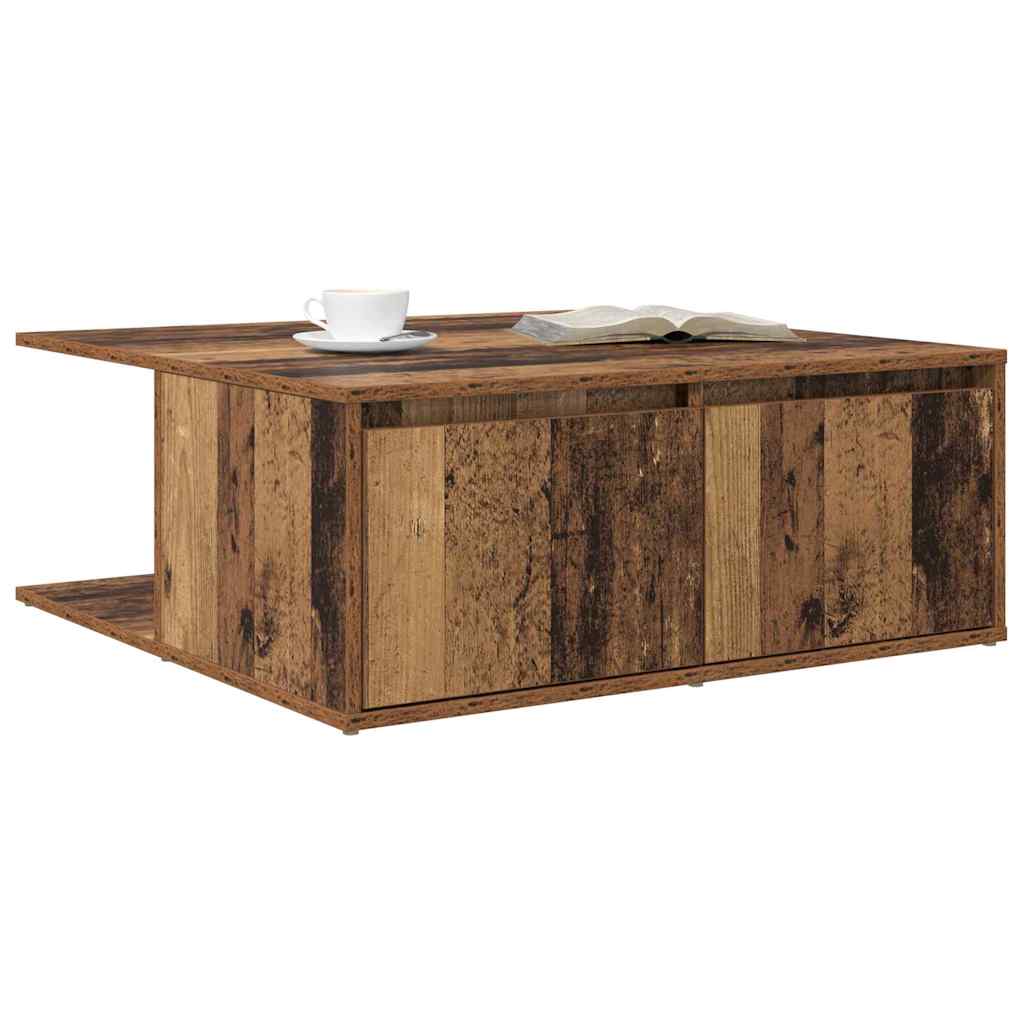 Kaffebord med skuff Gammelt tre 80 x 80 x 31 cm Konstruert tre