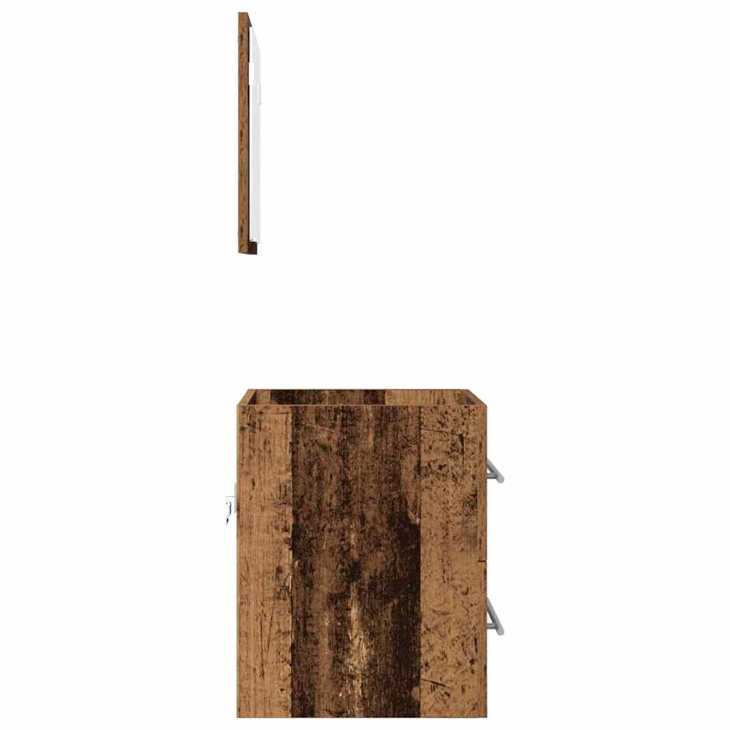 Baderomsinnredningssett med skuff Brun 41 x 38,5 x 48 cm