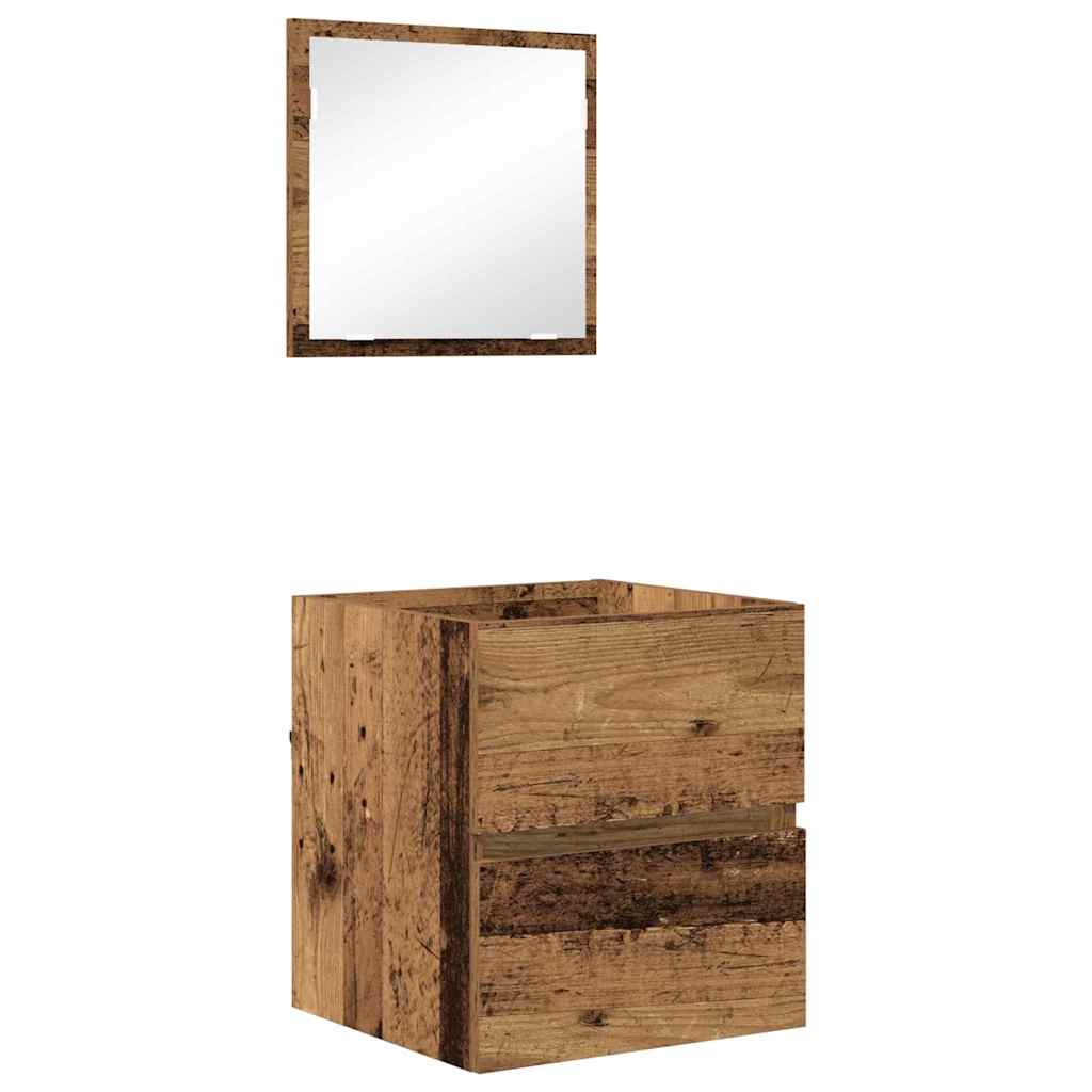 Baderomsskap Gamle tre 41 x 38,5 x 45 cm Konstruert tre
