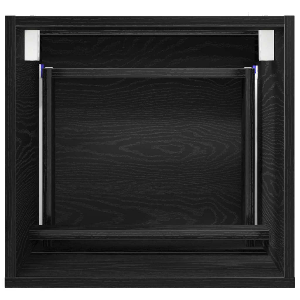 Baderomsskap Svart Eik 41 x 38,5 x 45 cm Konstruert tre