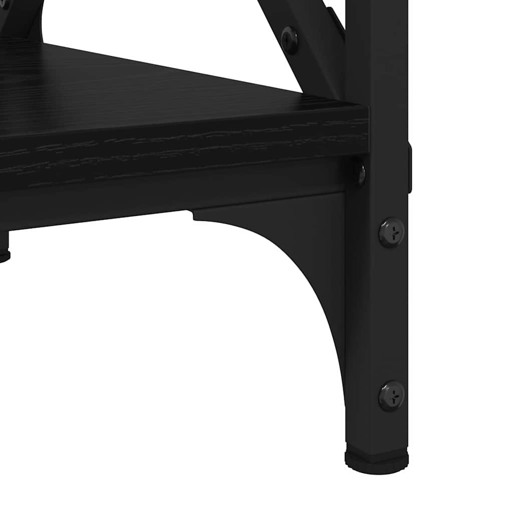 Kaffebord Svart eik 80 x 45 x 45.5 cm Konstruert tre