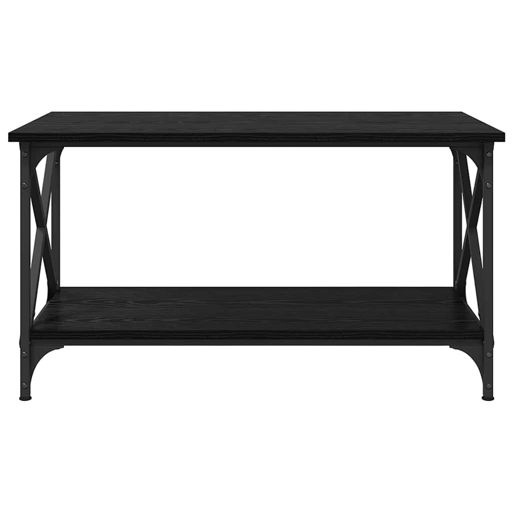 Kaffebord Svart eik 80 x 45 x 45.5 cm Konstruert tre