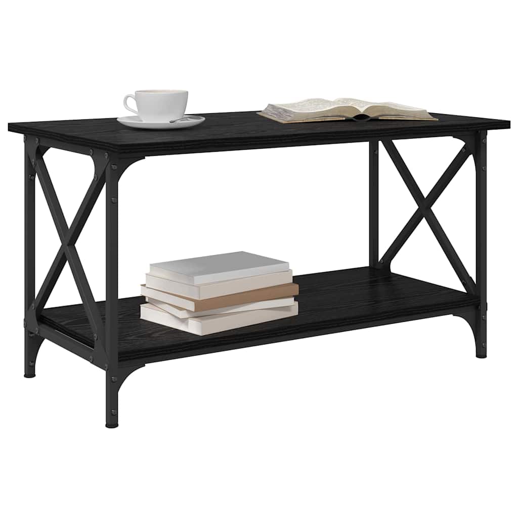 Kaffebord Svart eik 80 x 45 x 45.5 cm Konstruert tre