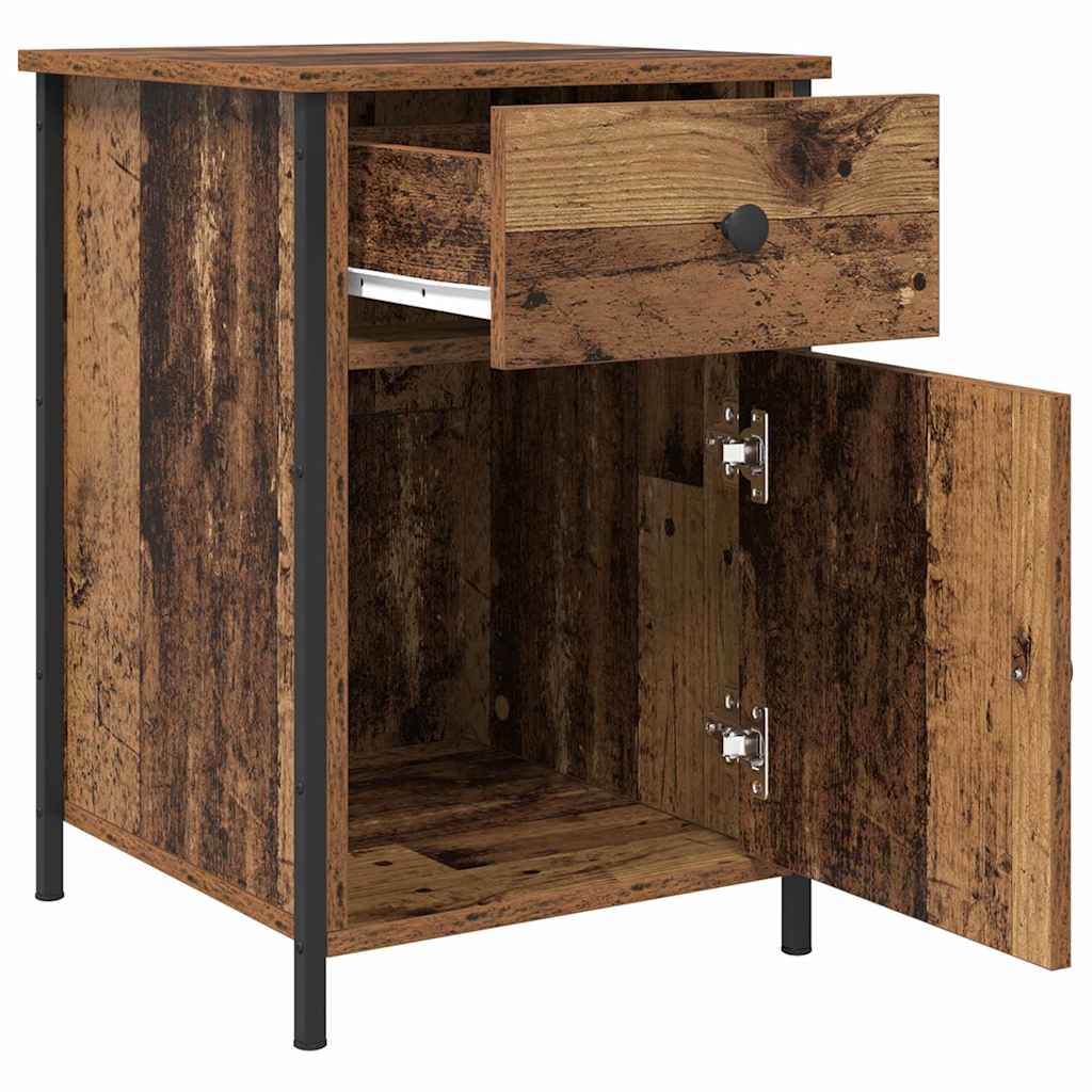 Nattbordskap 2 pcs Gammelt tre 40 x 42 x 60 cm Konstruert tre