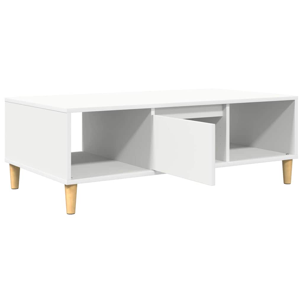Kaffebord Hvit 102 x 55 x 35 cm Konstruert tre