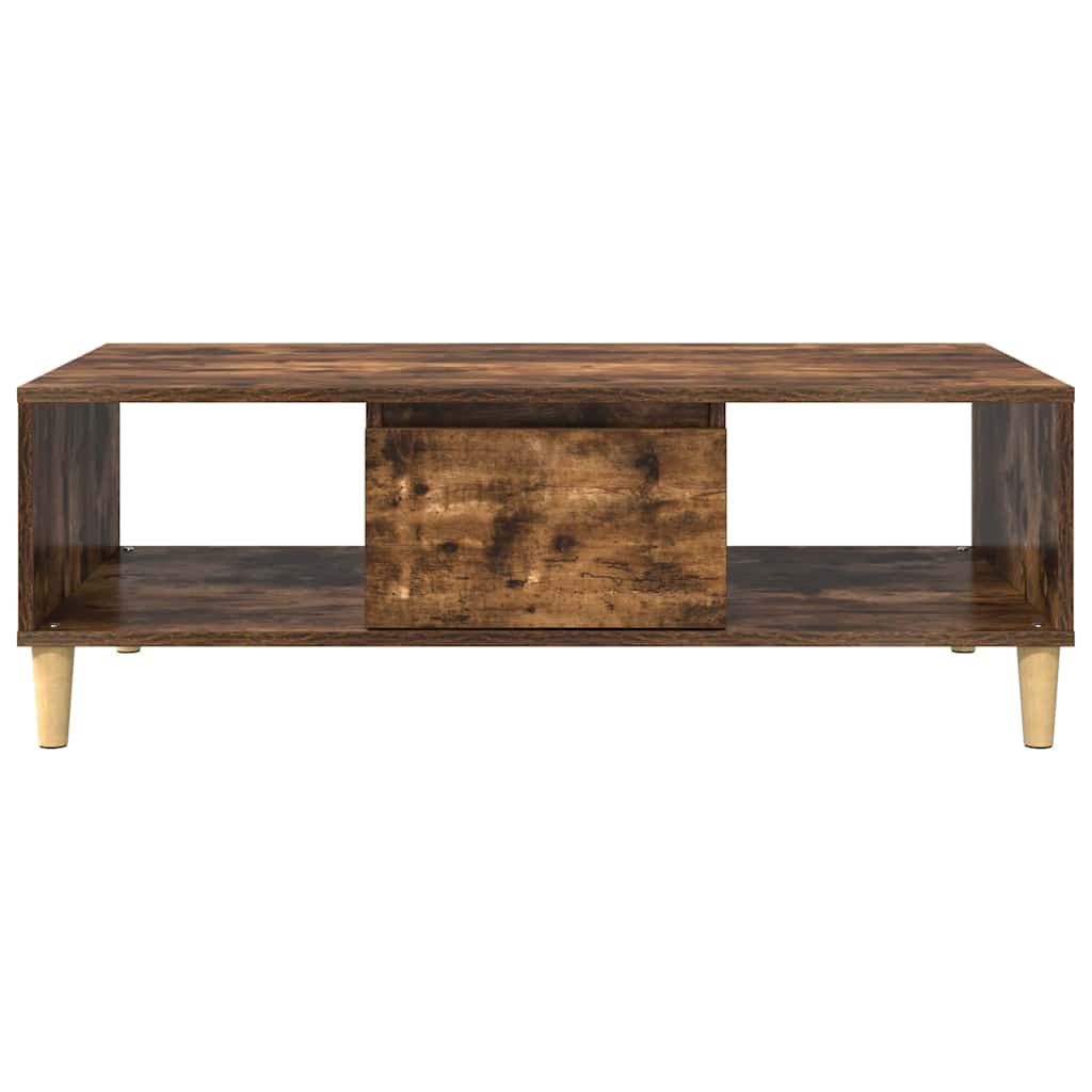 Kaffebord Røkt eik 102 x 55 x 35 cm Konstruert tre
