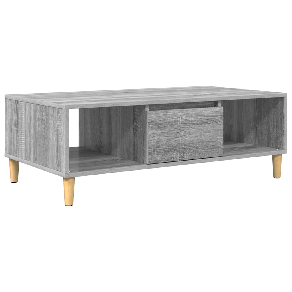Kaffebord Grå Sonoma 102 x 55 x 35 cm Konstruert tre