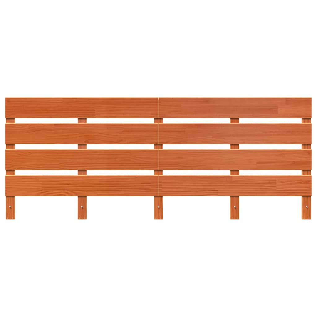 Hodegavl Vokset Brun 200,5 x 3 x 80 cm Massiv furu