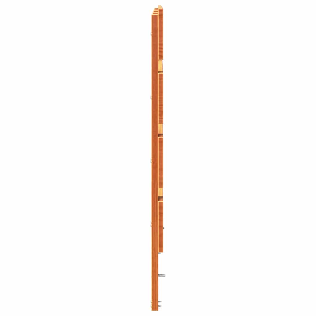Hodegavl Vokset Brun 200,5 x 3 x 80 cm Massiv furu