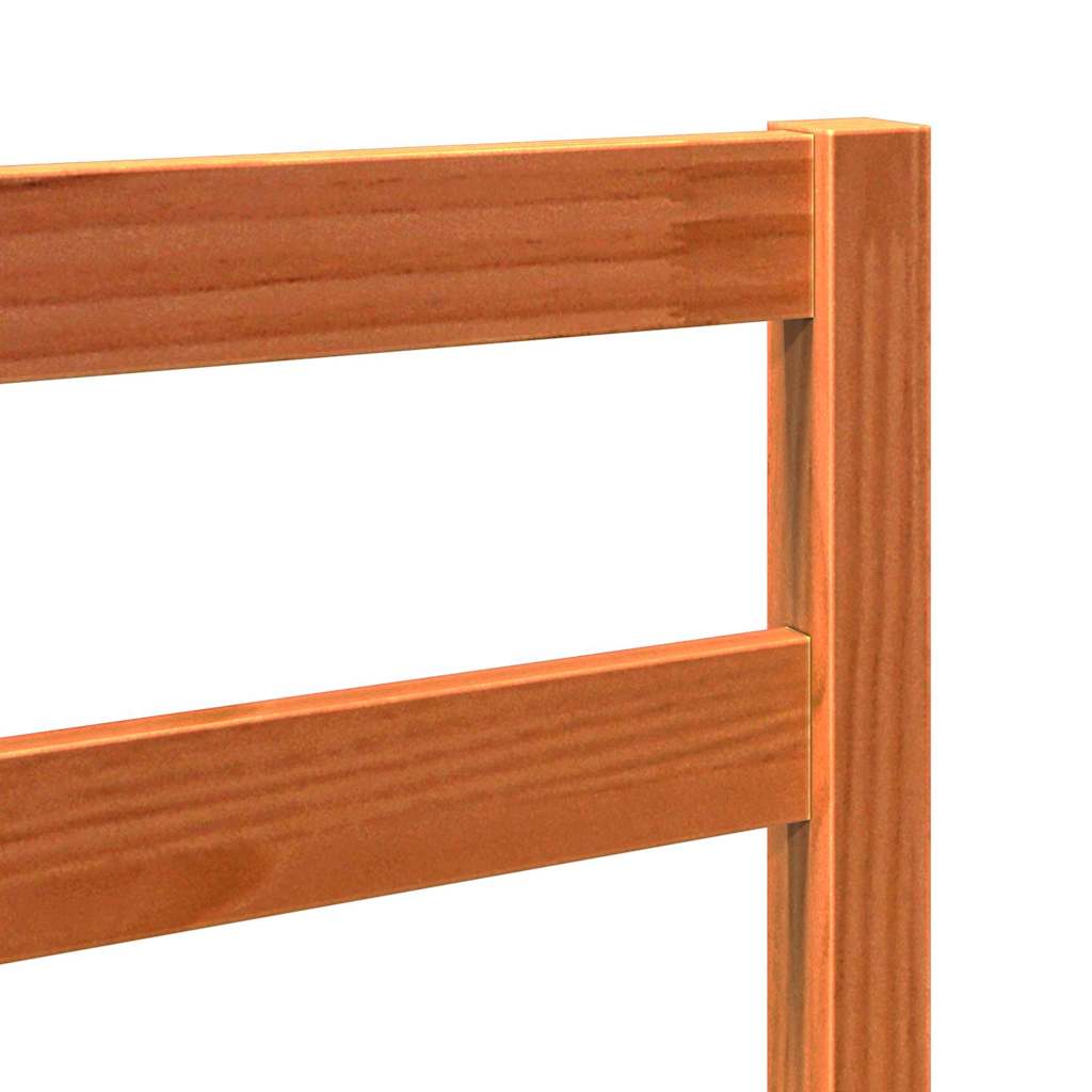 Seng Hodegjerde Vokset Brun 80,5 x 4 x 104 cm Massiv furu