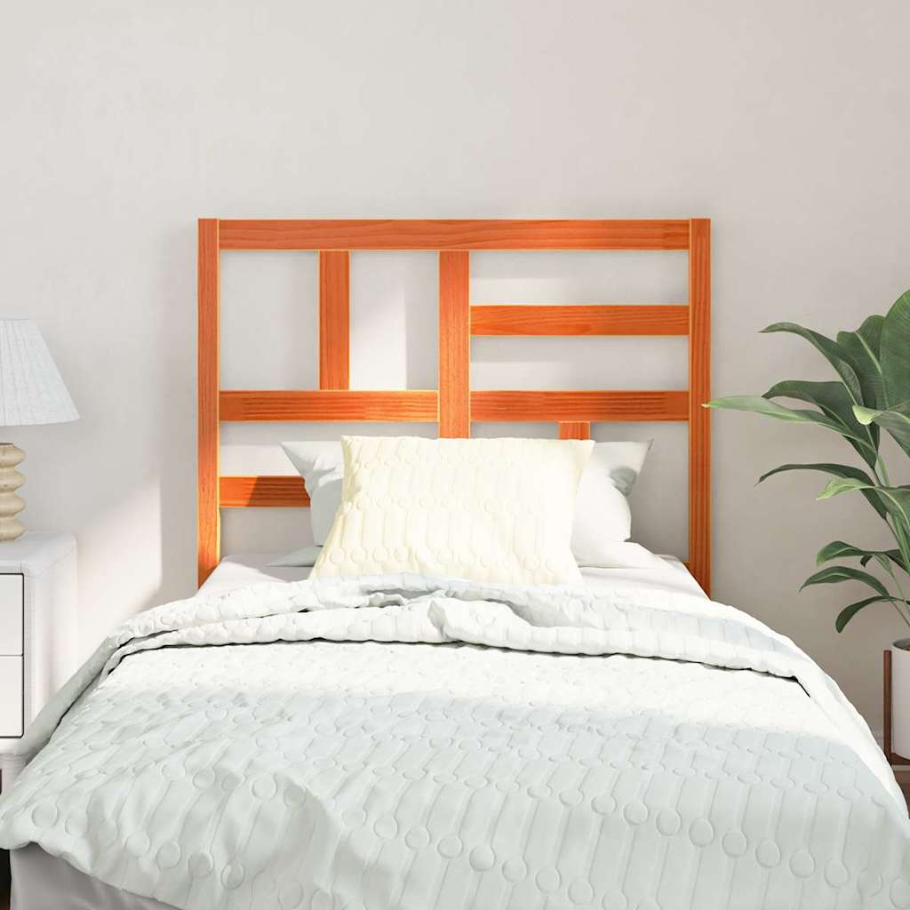 Seng Hodegjerde Vokset Brun 80,5 x 4 x 104 cm Massiv furu