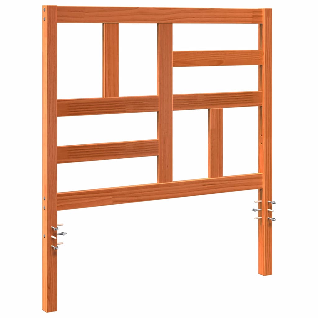 Seng Hodegjerde Vokset Brun 80,5 x 4 x 104 cm Massiv furu