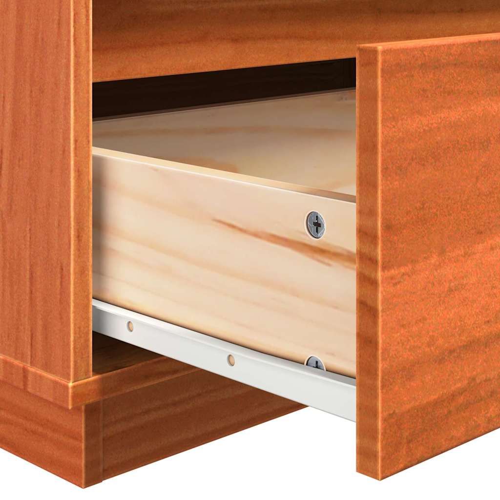 Nattbordskap Vokset Brun 60 x 34 x 51 cm Konstruert tre