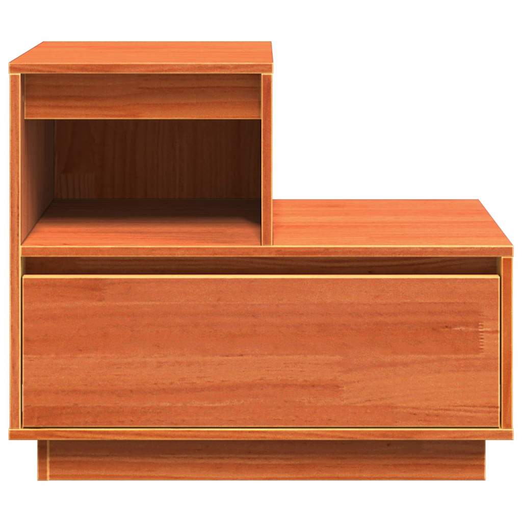 Nattbordskap Vokset Brun 60 x 34 x 51 cm Konstruert tre