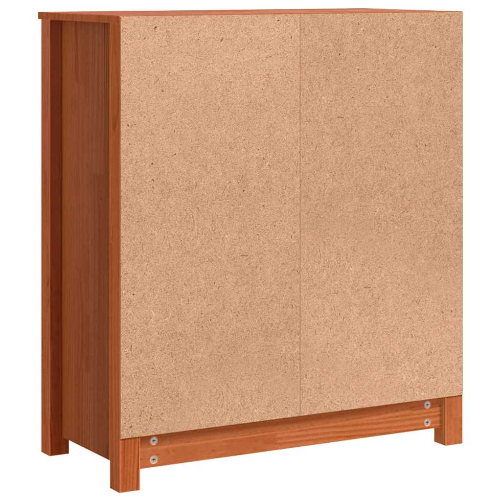 Serviesskap Vokset Brun 70 x 35 x 80 cm Massiv furu