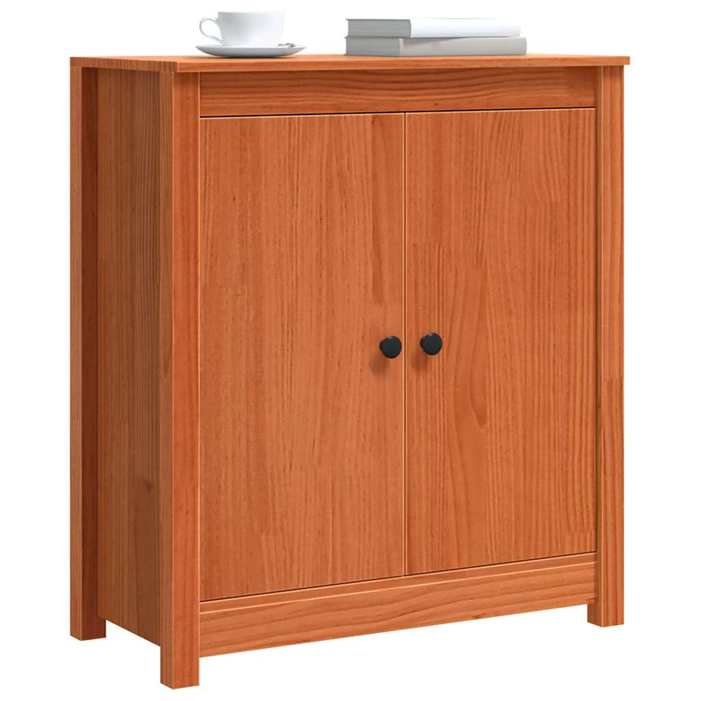 Serviesskap Vokset Brun 70 x 35 x 80 cm Massiv furu