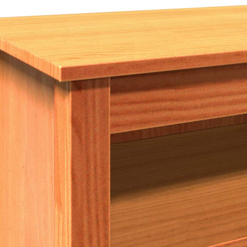 Oppbevaringsbenk 110 x 38 x 45,5 cm Heltre furu Voksbrun