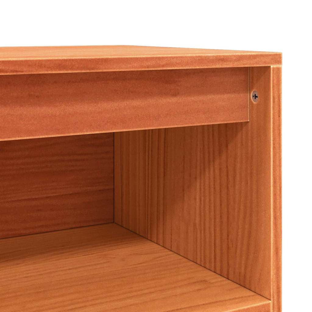 Serviesskap Vokset Brun 104,5 x 34 x 80 cm Massiv furu