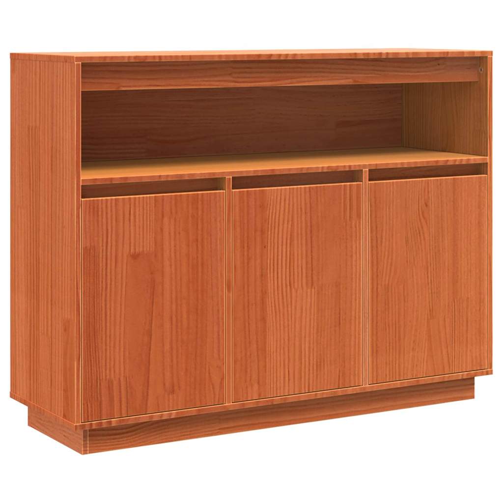 Serviesskap Vokset Brun 104,5 x 34 x 80 cm Massiv furu