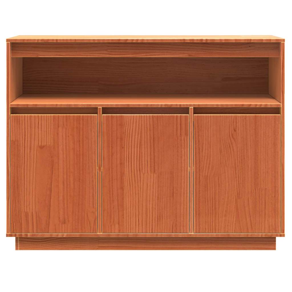 Serviesskap Vokset Brun 104,5 x 34 x 80 cm Massiv furu