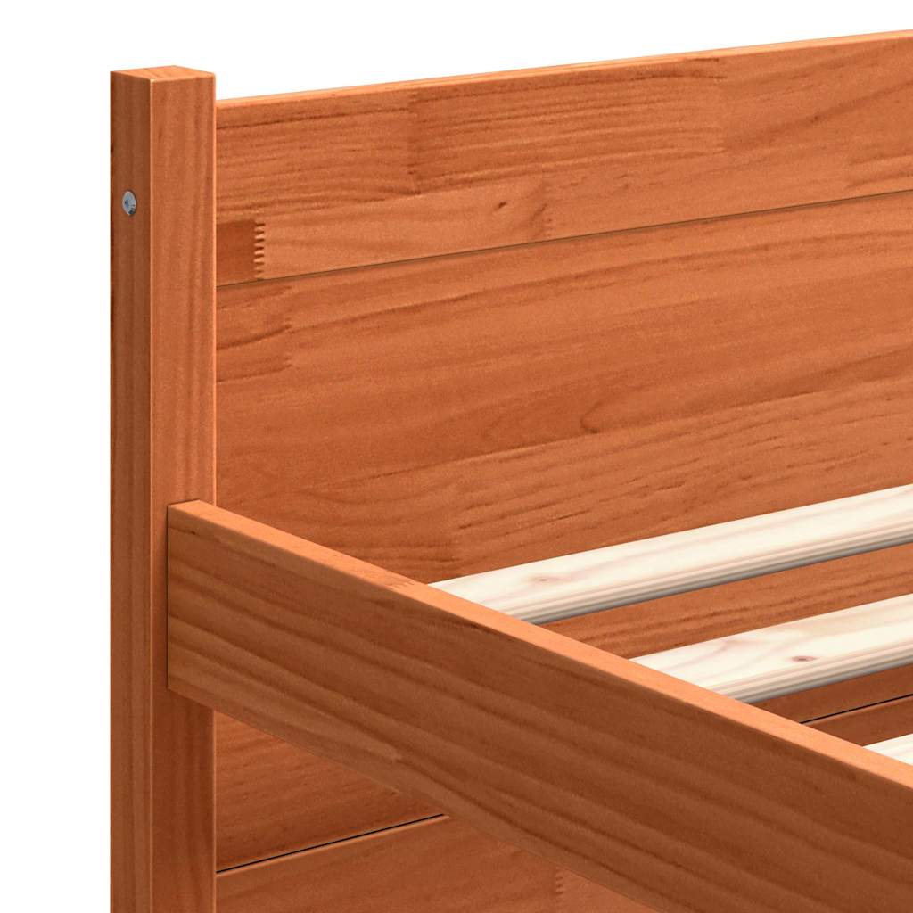 Sengestamme Vokset Brun 205.5 x 95.5 x 51 cm Massiv furu