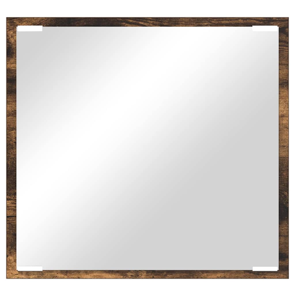 LED Badevindu Røkt eik 40 x 37 x 8.5 cm Konstruert tre
