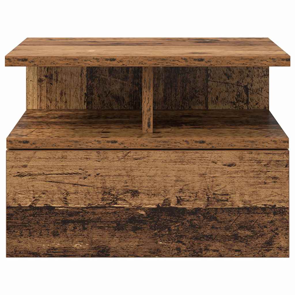 Flytende Nattbord Gammelt tre 40 x 31 x 28 cm Konstruert tre