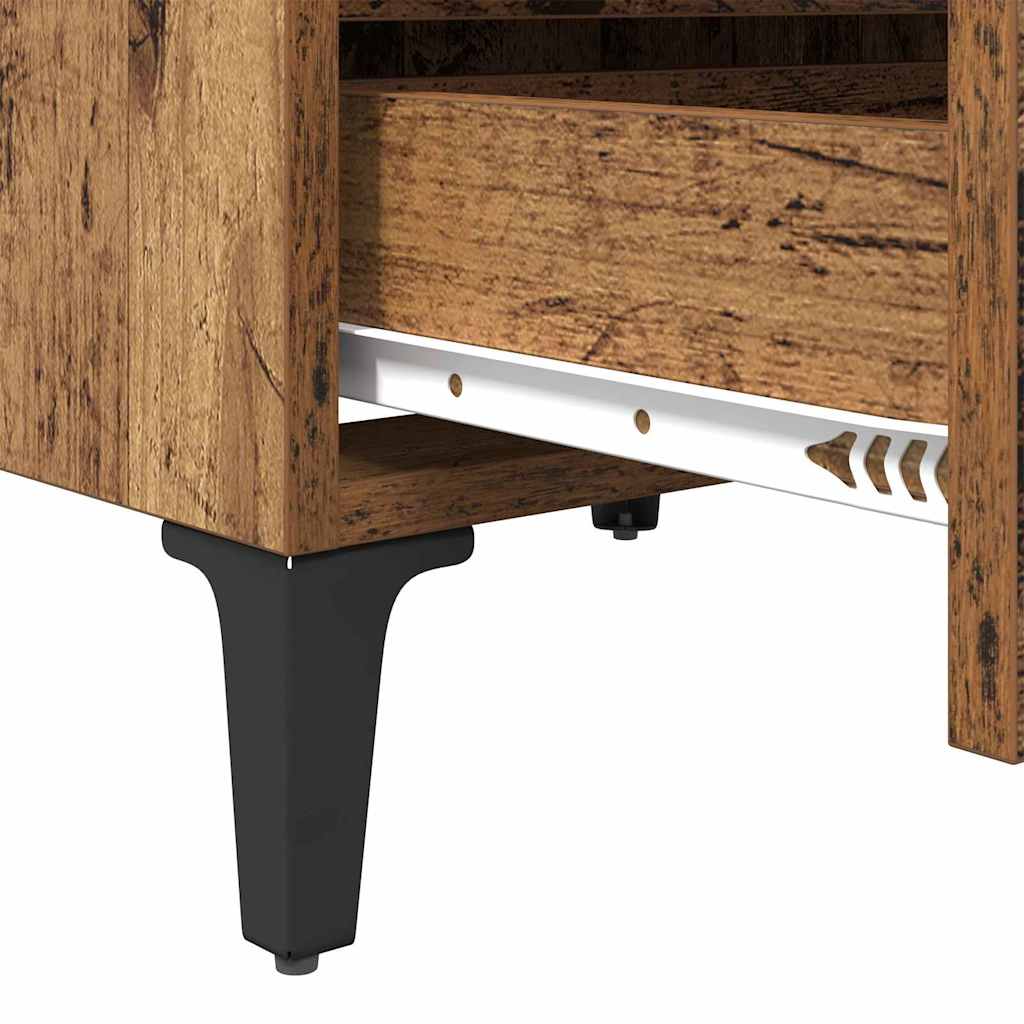 Nattbordskap 2 pcs Gammelt tre 40 x 35 x 50 cm Konstruert tre