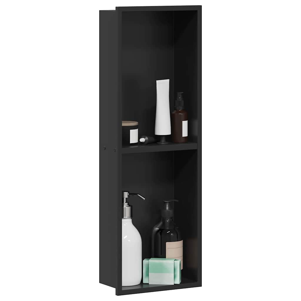 Dusjniche Svart 60 x 20 x 9,5 cm Rustfritt Stål