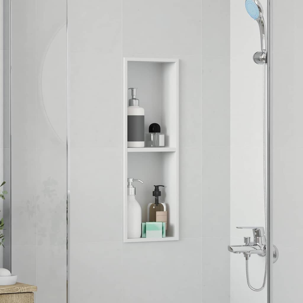 Dusjniche Hvit 60 x 20 x 9,5 cm Rustfritt Stål