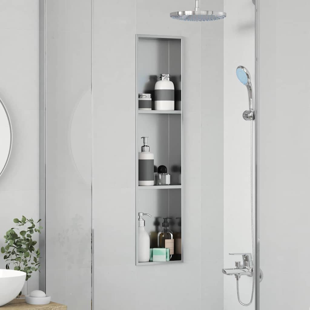 Dusjniche Sølv 90 x 20 x 9,5 cm Rustfritt stål