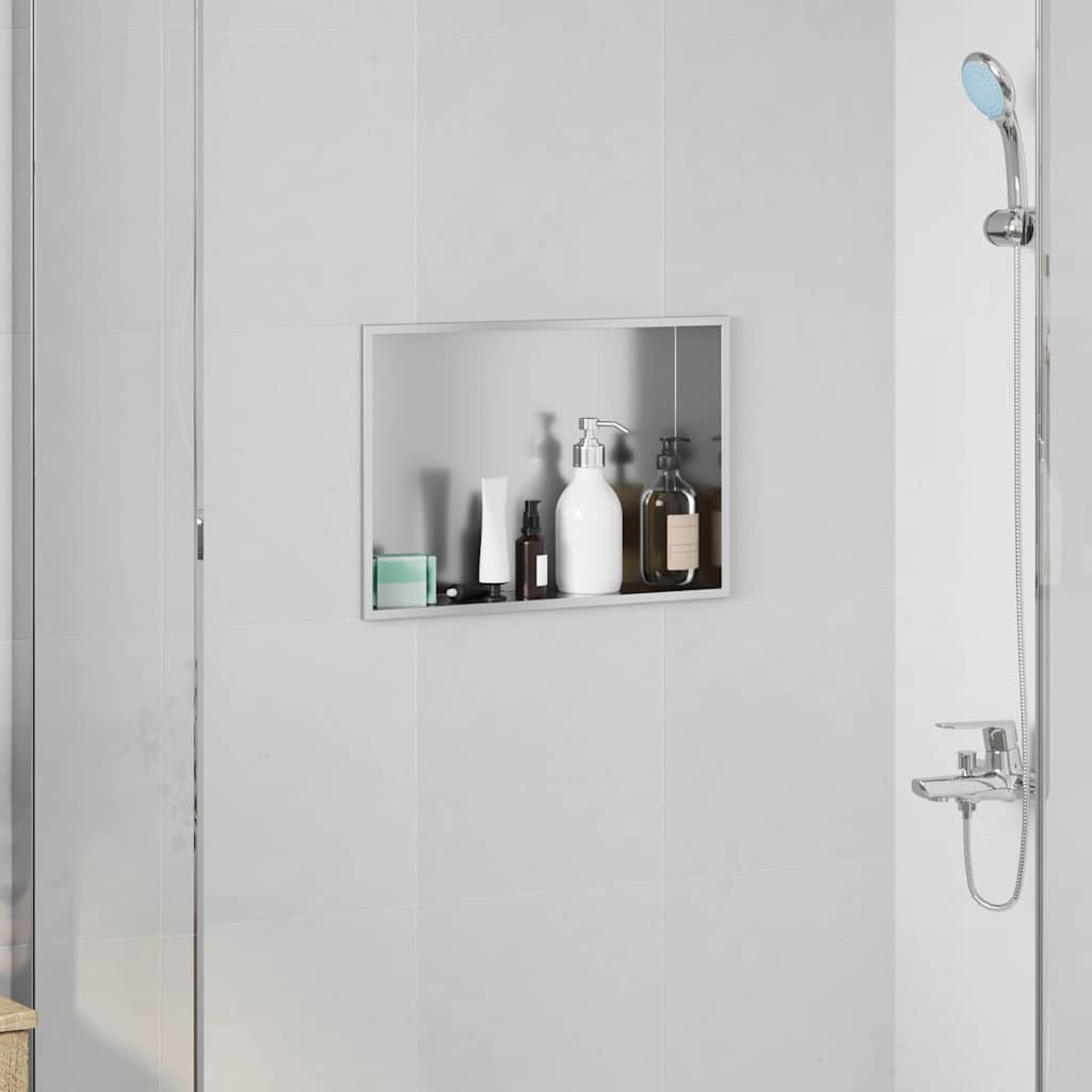 Dusjniche sølv 45 x 30 x 9,5 cm Rustfritt Stål