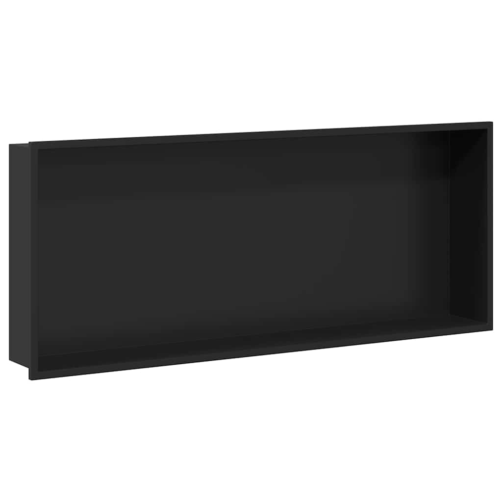 Dusjniche Svart 75 x 30 x 9,5 cm Rustfritt Stål
