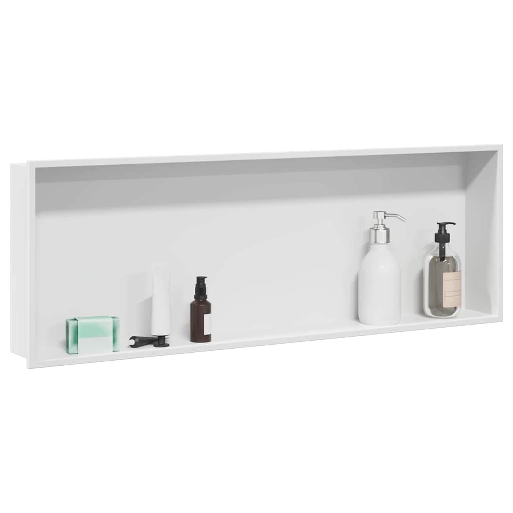 Dusjniche Hvit 90 x 30 x 9,5 cm Rustfritt Stål