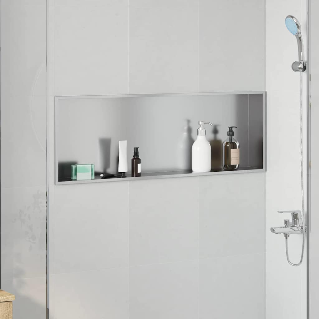 Dusjniche sølv 90 x 30 x 9,5 cm Rustfritt Stål