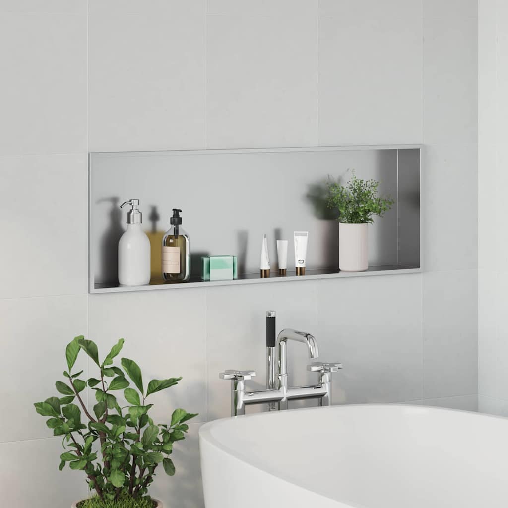 Dusjniche sølv 90 x 30 x 9,5 cm Rustfritt Stål