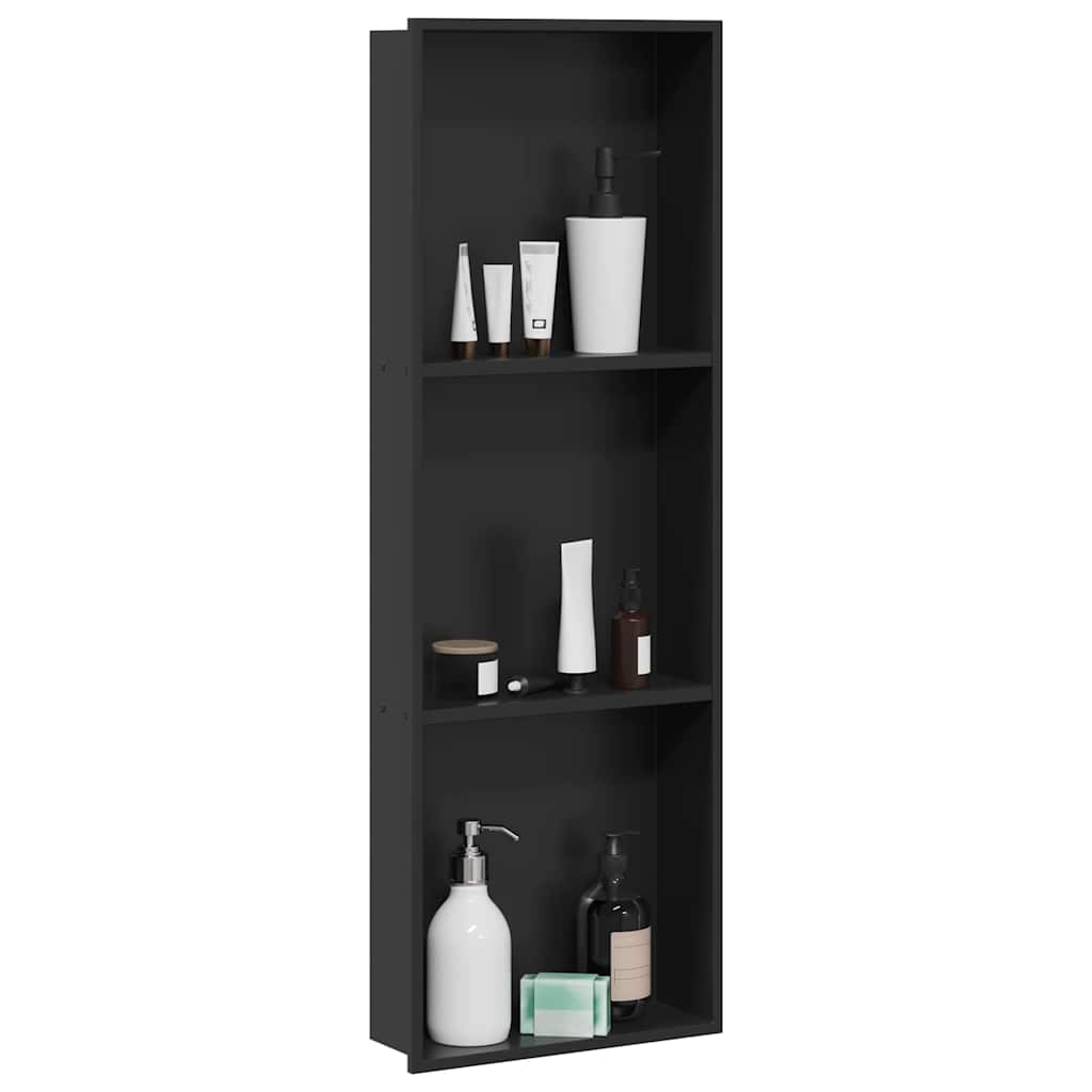 Dusjniche Svart 92 x 32 x 10 cm Rustfritt Stål