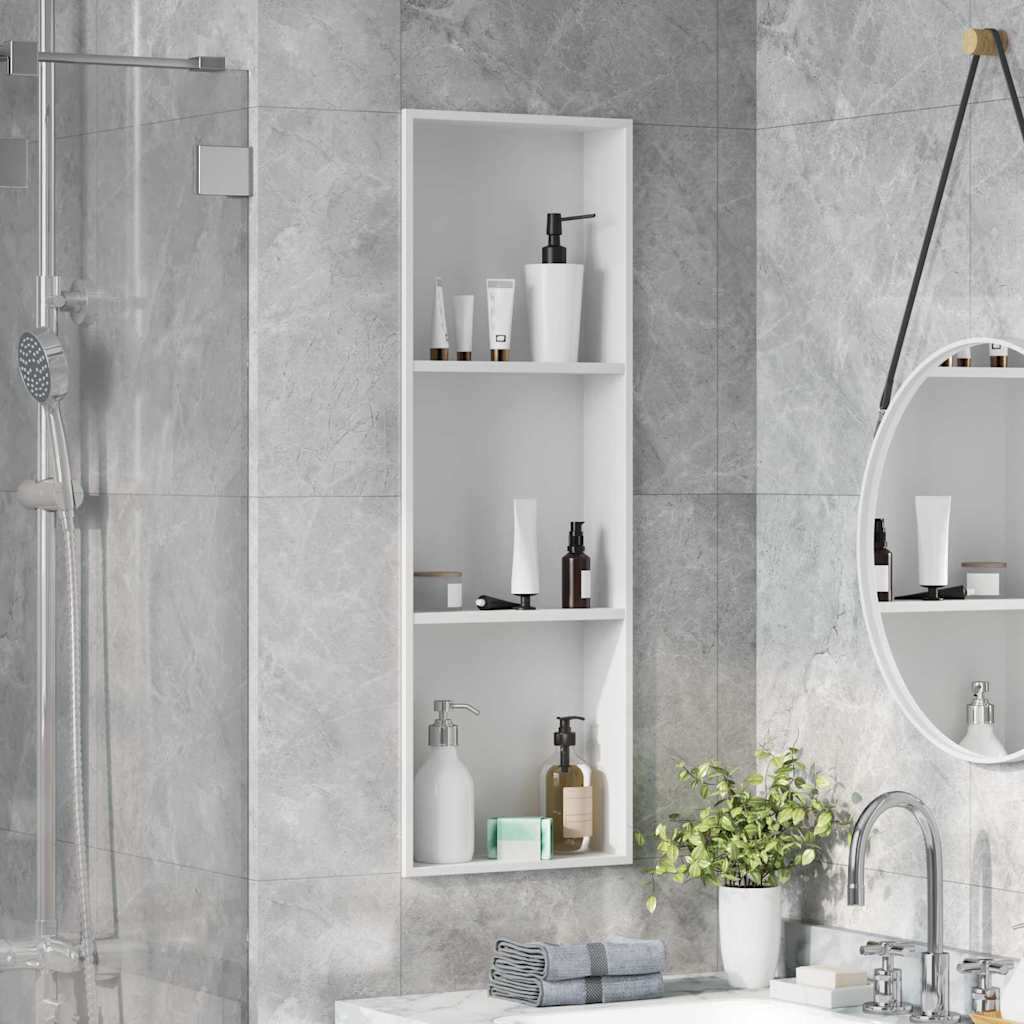 Dusjniche Hvit 90 x 30 x 9,5 cm Rustfritt Stål