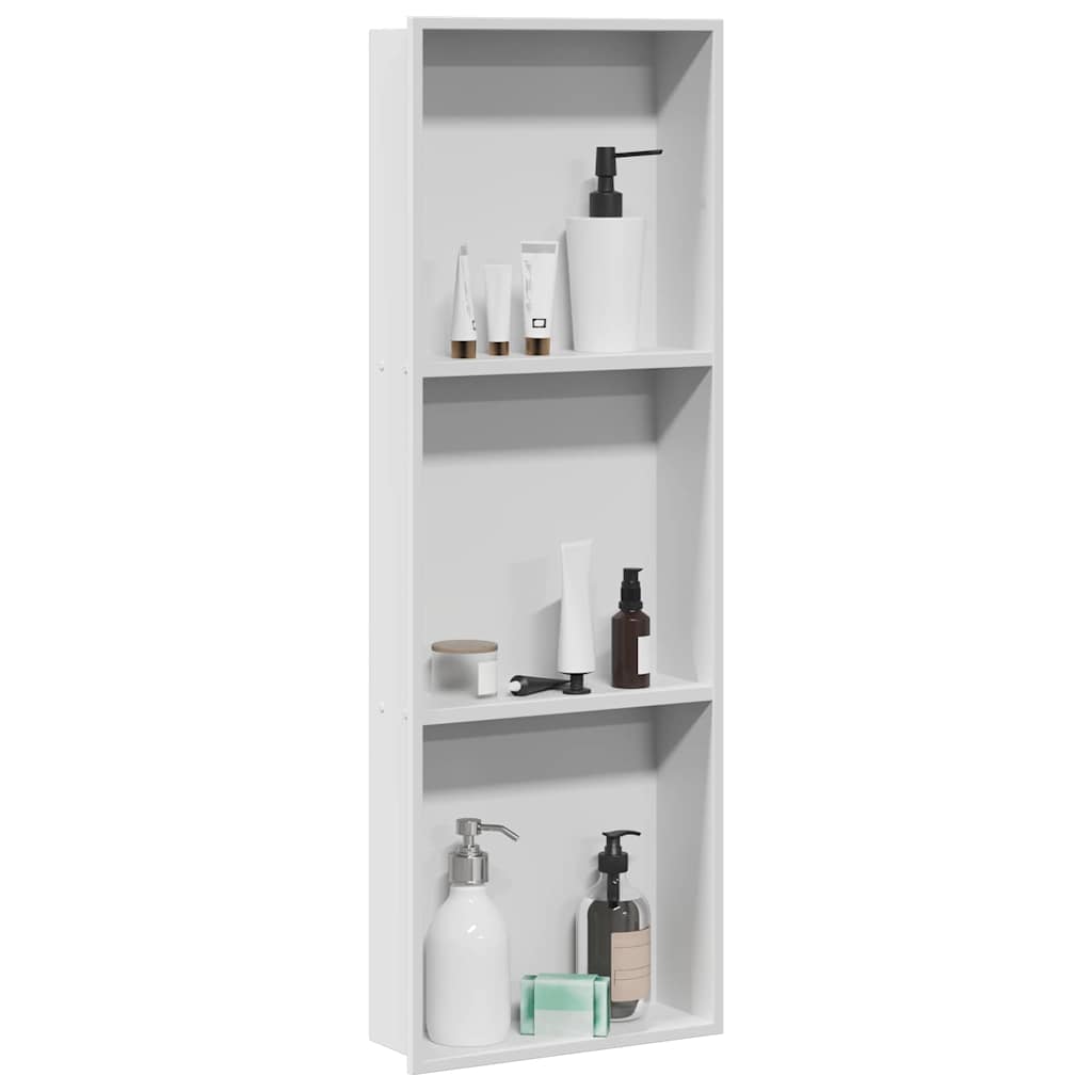 Dusjniche Hvit 90 x 30 x 9,5 cm Rustfritt Stål