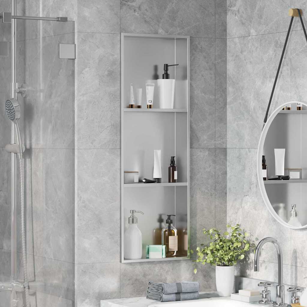 Dusjniche sølv 90 x 30 x 9,5 cm Rustfritt Stål