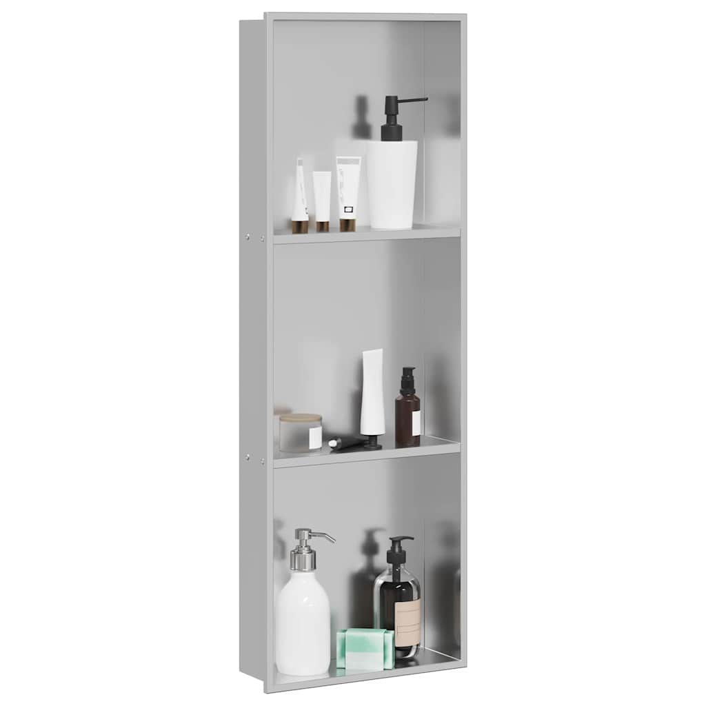Dusjniche sølv 90 x 30 x 9,5 cm Rustfritt Stål