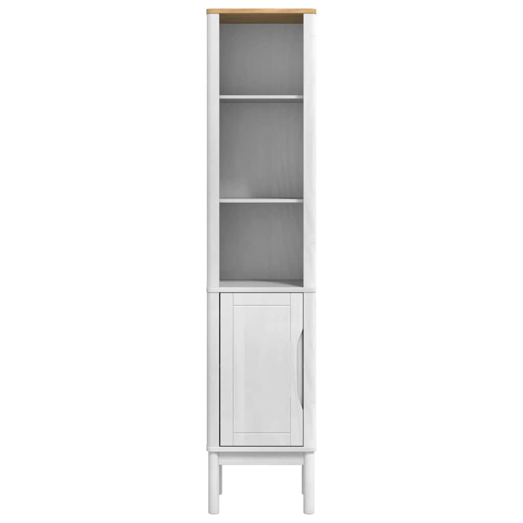 Høyt baderomsskap FLORO Hvit 35 x 30 x 160 cm Massiv furu